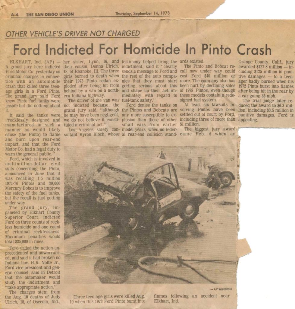 1978 Pinto Article